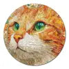 Custom Animal Jigsaw Puzzle: Owl & Floral Art (1000-Piece Round)