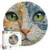 Custom Animal Jigsaw Puzzle: Owl & Floral Art (1000-Piece Round)