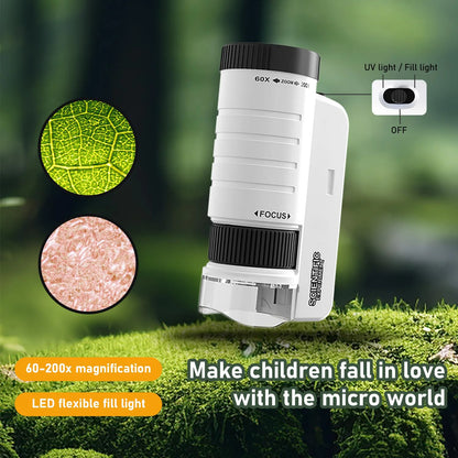 Portable Handheld STEM Microscope for Kids & Adults - CELEBRATE50 for 50% OFF
