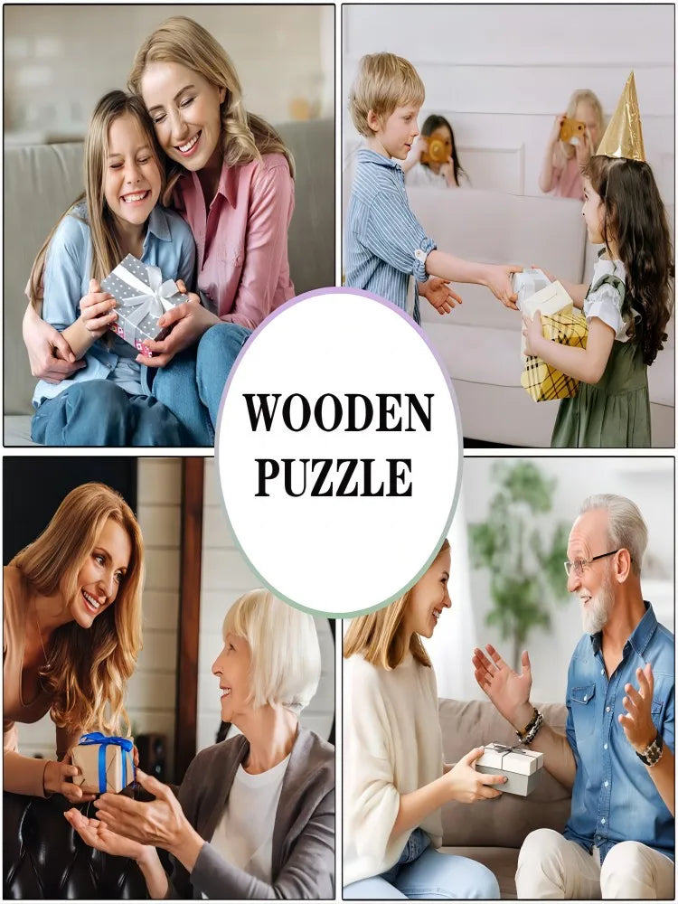Yin-Yang Wooden Jigsaw Puzzle | Irregular Animal Pieces
